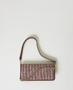 Borsa A Tracolla Con Bouclé Multicolor