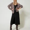 Cardigan Doppiopetto In Misto Mohair