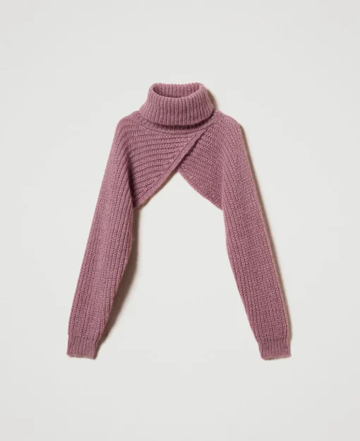 Coprispalle In Maglia Misto Mohair
