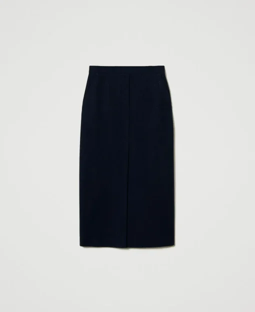 Gonna Longuette Gessata Lurex
