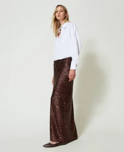 Gonna Lunga In Full Paillettes