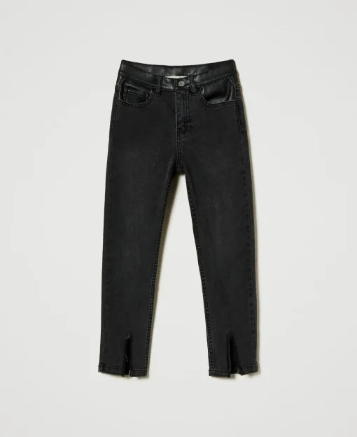 Jeans Skinny Con Spacchi