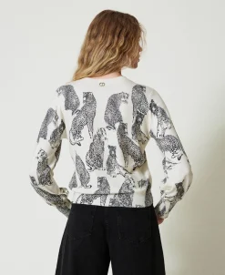 Maglia Con Stampa Giaguari