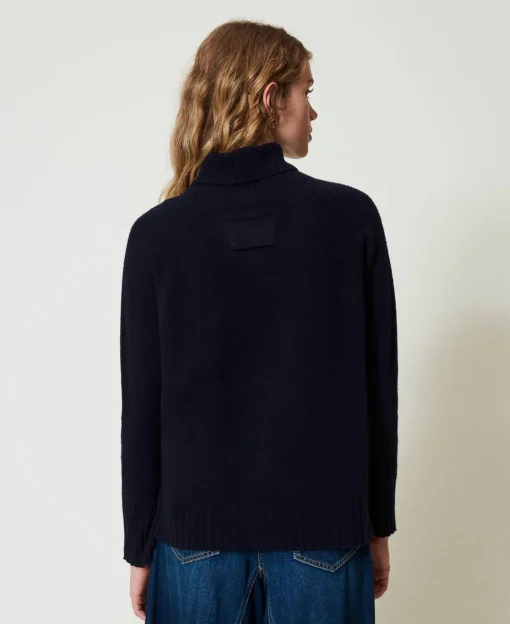 Maglia Dolcevita In Lana E Cashmere