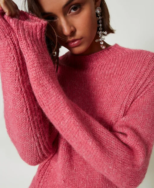Maglia Lupetto In Misto Lana Seamless