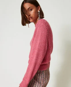 Maglia Lupetto In Misto Lana Seamless