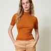 Maglia Lupetto In Seta E Cashmere