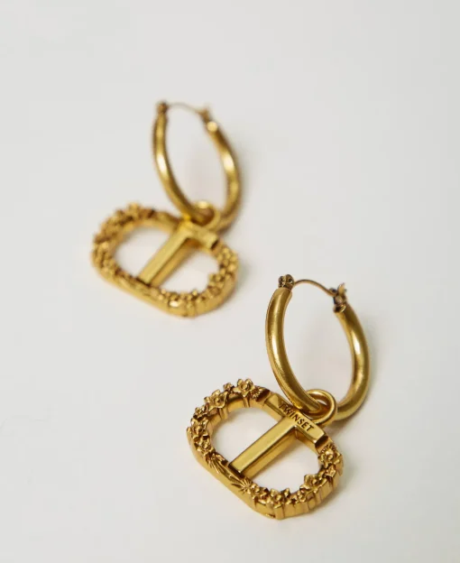 Orecchini Ad Anello Con Oval T Floreale