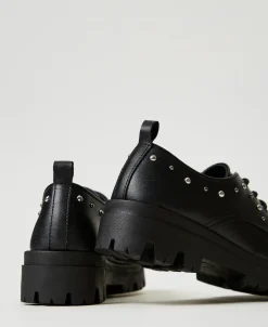 Scarpe Stringate In Pelle