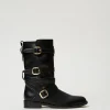 Stivali Biker Con Cinturini