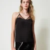 Top In Raso E Tulle