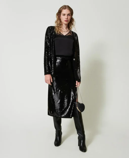 Top In Raso E Tulle