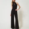 Tuta Halter In Crêpe Cady